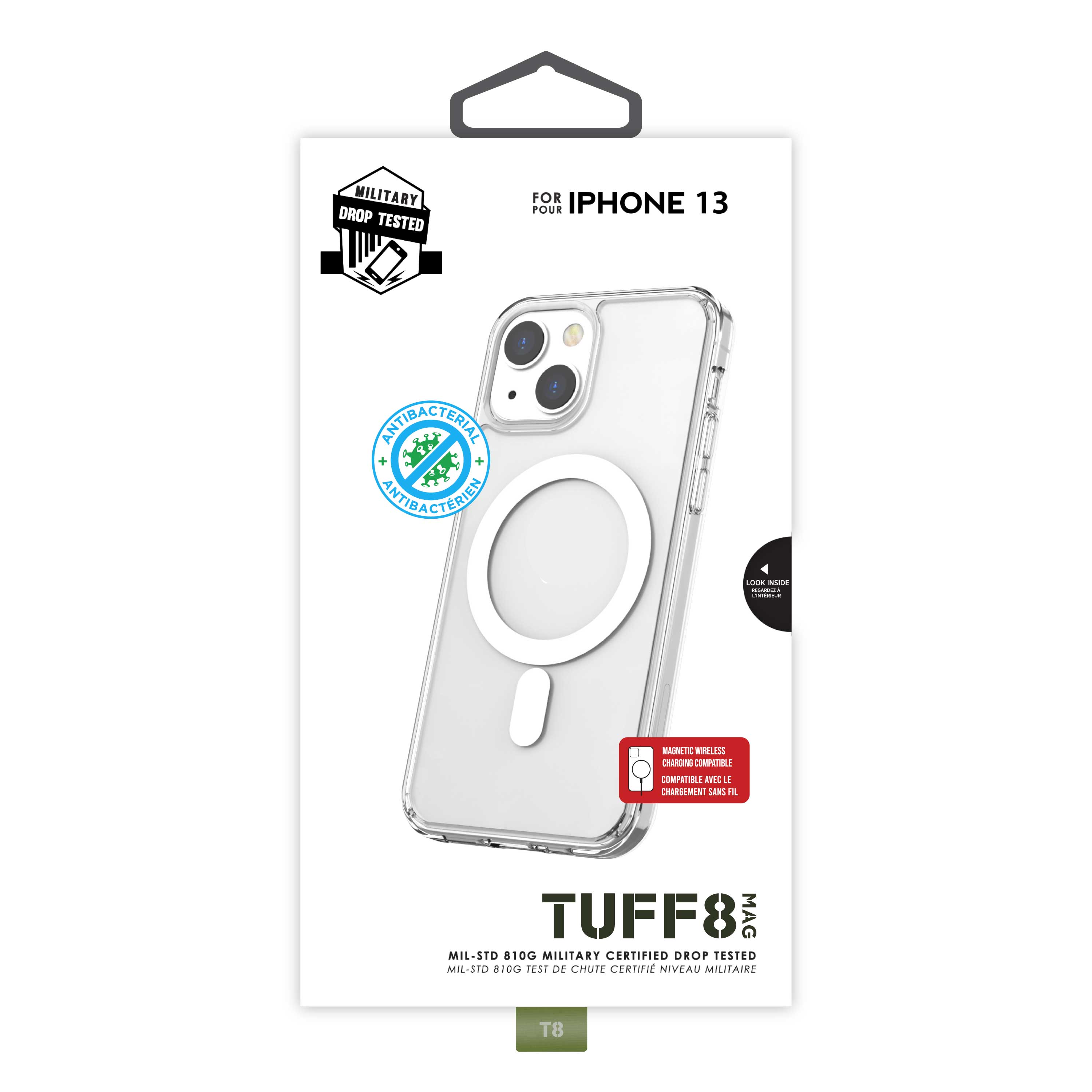 iPhone 13 - TUFF8 Mag Rugged Case (Clear)