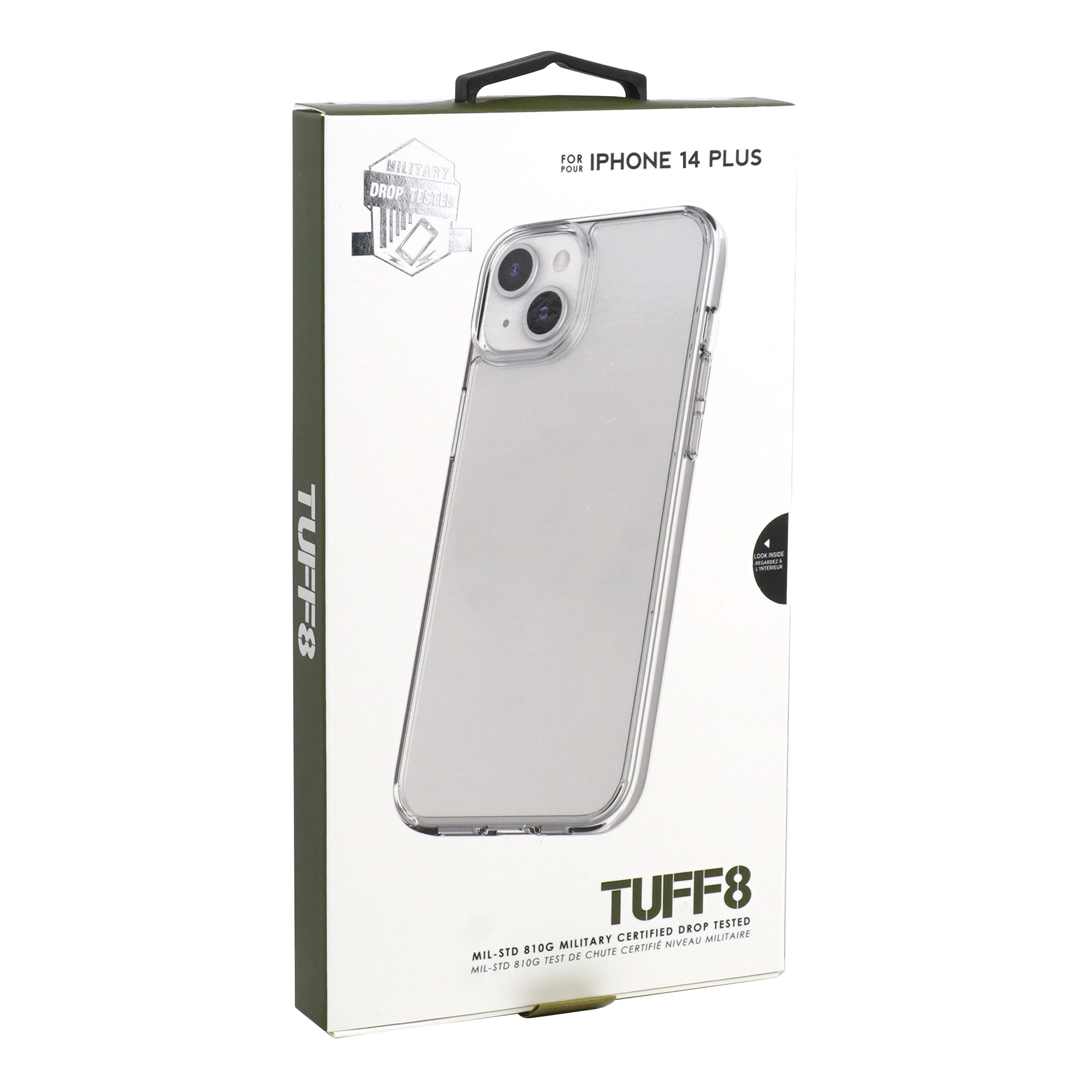 iPhone 14 Plus - Étui robuste TUFF8 (Transparent)(Open Box)
