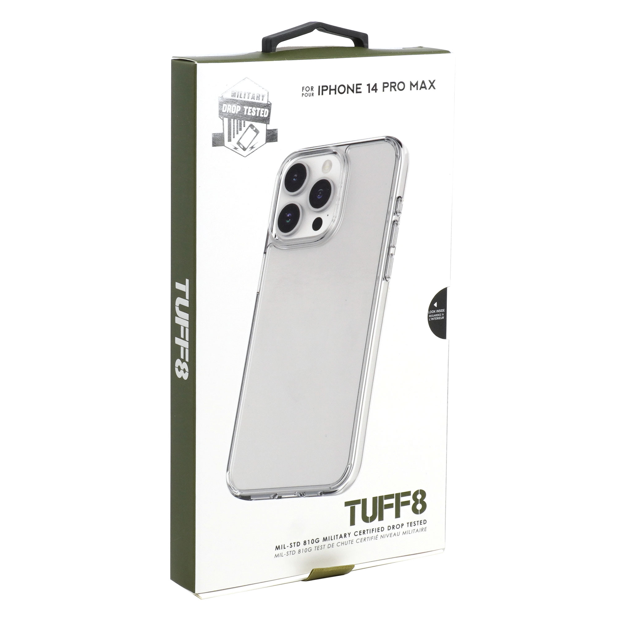 iPhone 14 Pro Max - TUFF8 Rugged Case (Clear)