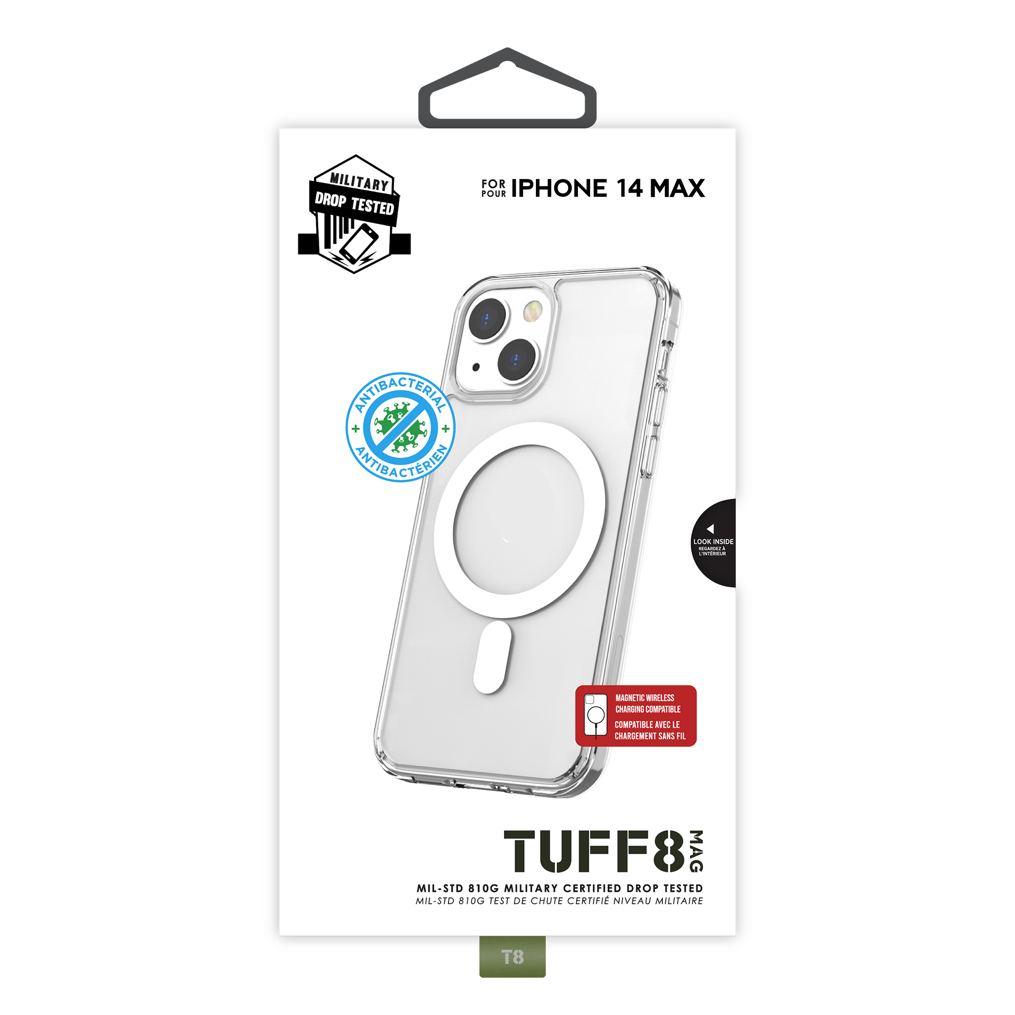 iPhone 14 Plus - TUFF8 Mag Rugged Case (Clear)