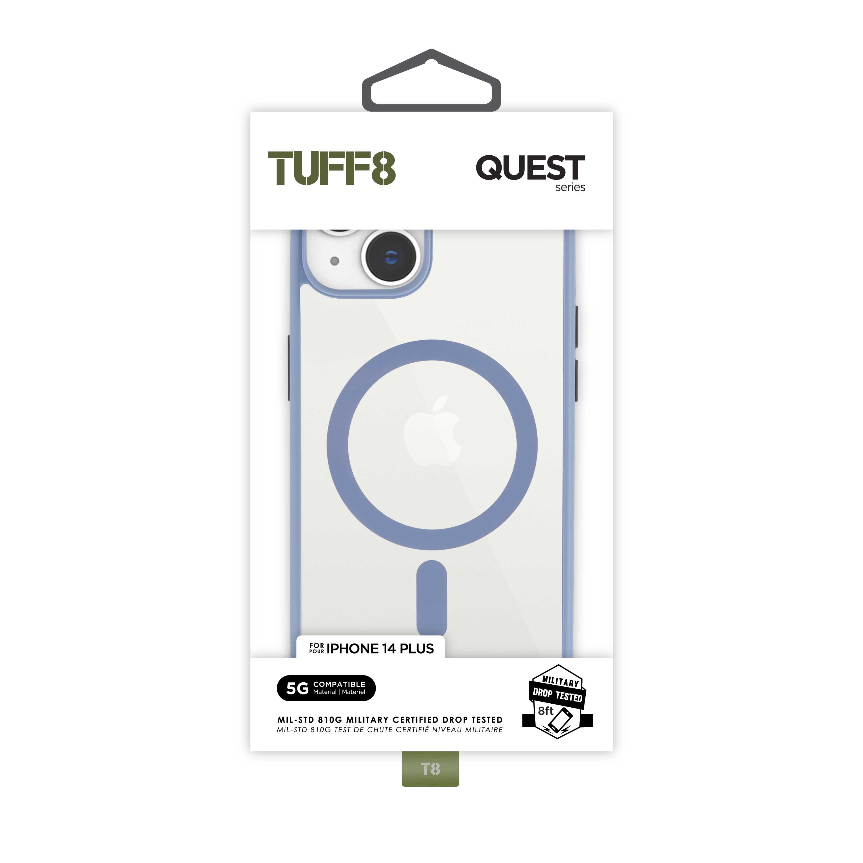 iPhone 14 Plus - Coque robuste TUFF8 Quest (Pervenche)