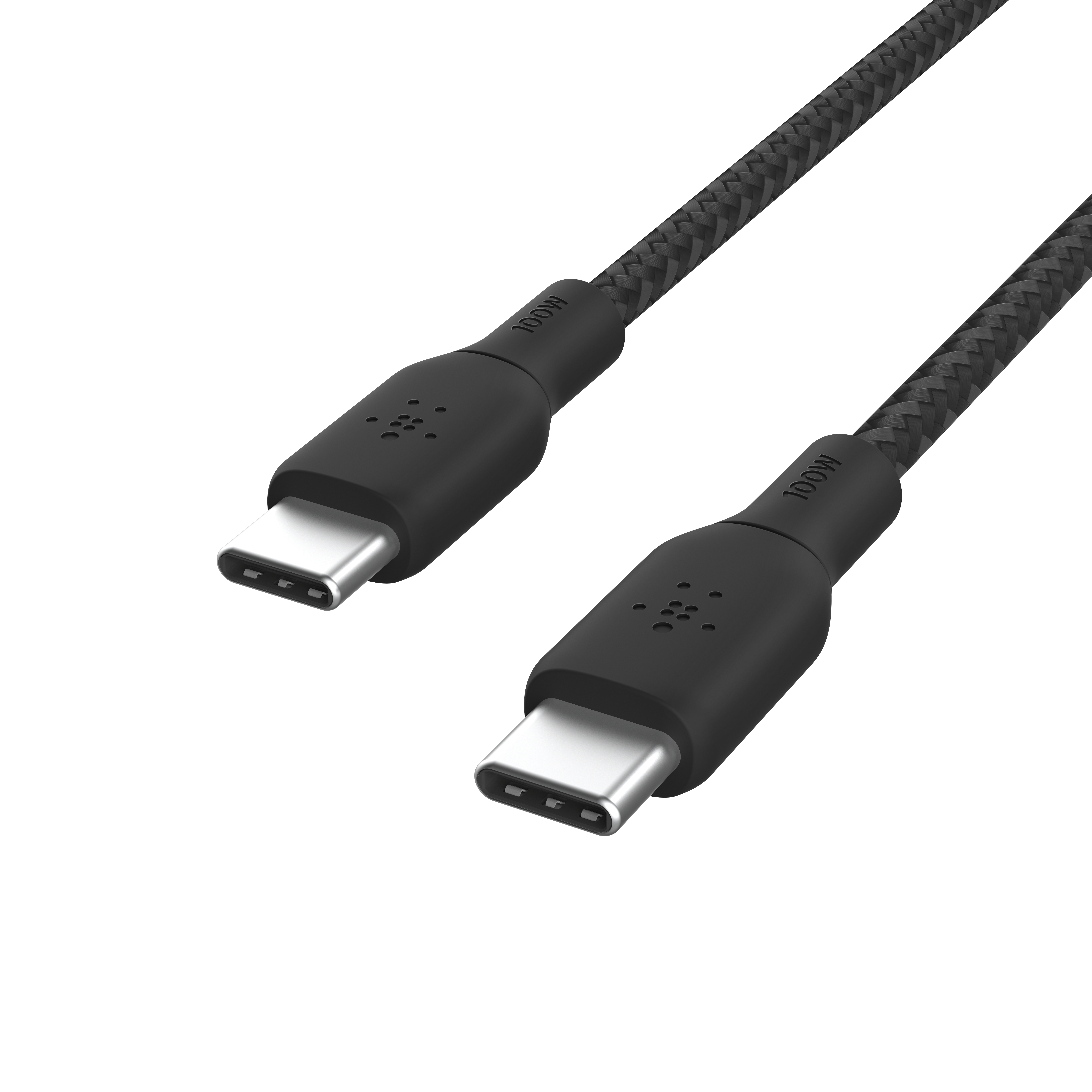 Belkin Braided USB-C to USB-C Cable 100W (2m / 6.6ft) (CAB014bt2MBK)