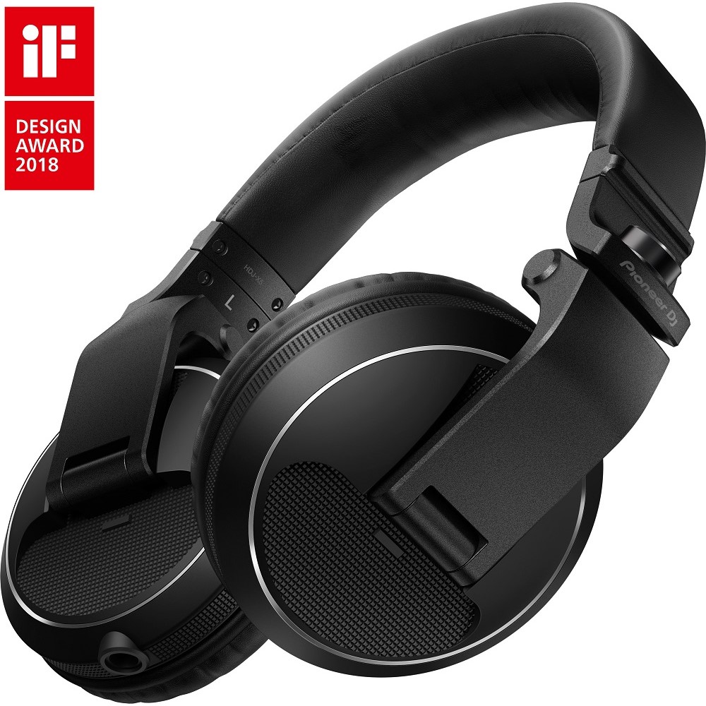 PIONEER DJ HDJ-X5-K - Casque DJ supra-auriculaire de référence, noir