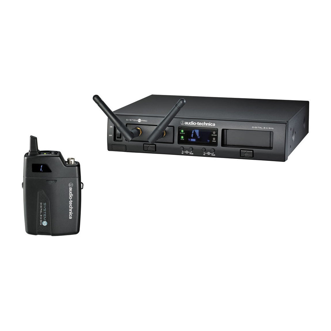 Système émetteur numérique UniPak montable en rack ATW-1301 System 10 PRO d^AUDIO TECHNICA (2,4 GHz)