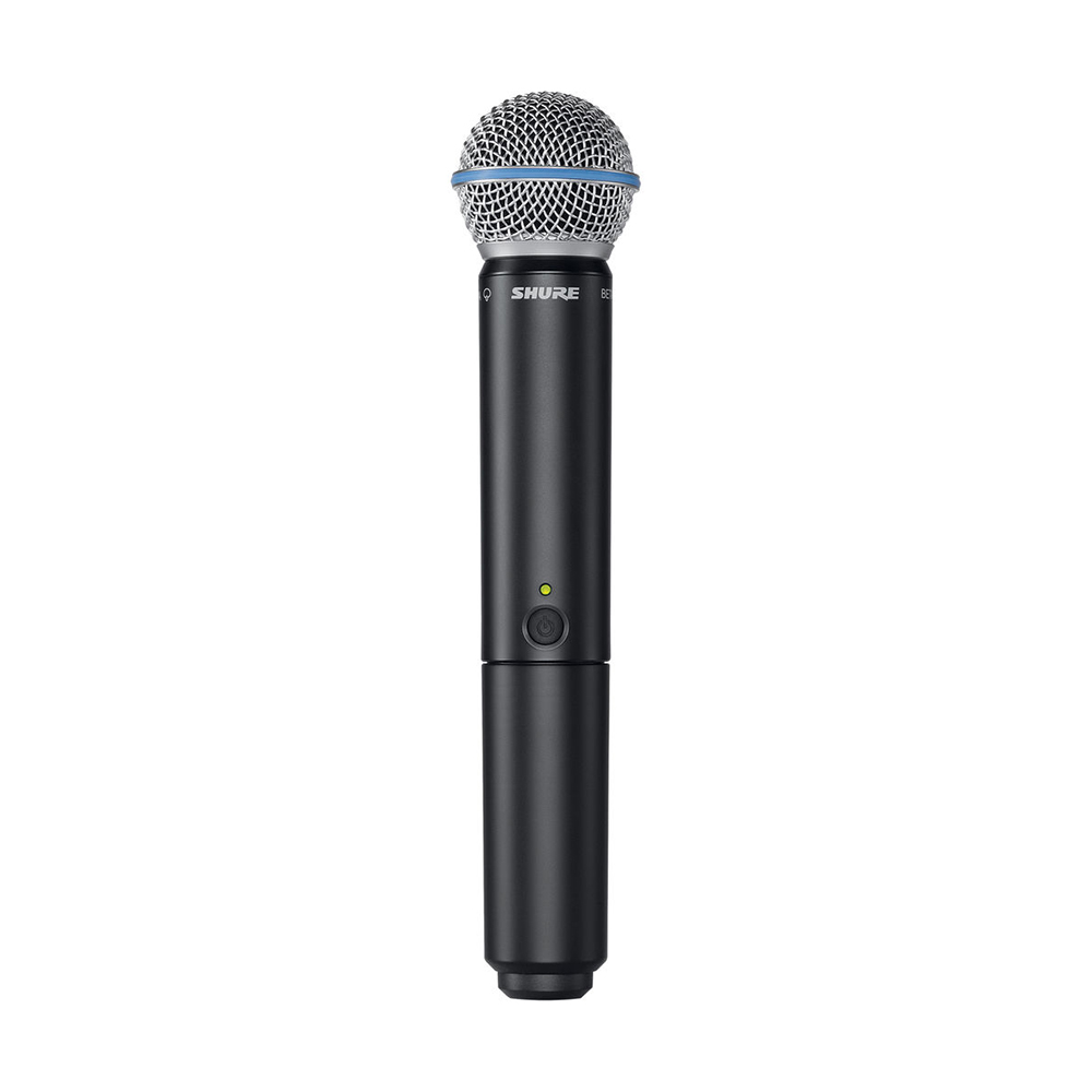 Émetteur sans fil de poche SHURE BLX2/B58 avec cartouche de microphone Beta 58A (H10 : 542 à 572 MHz)