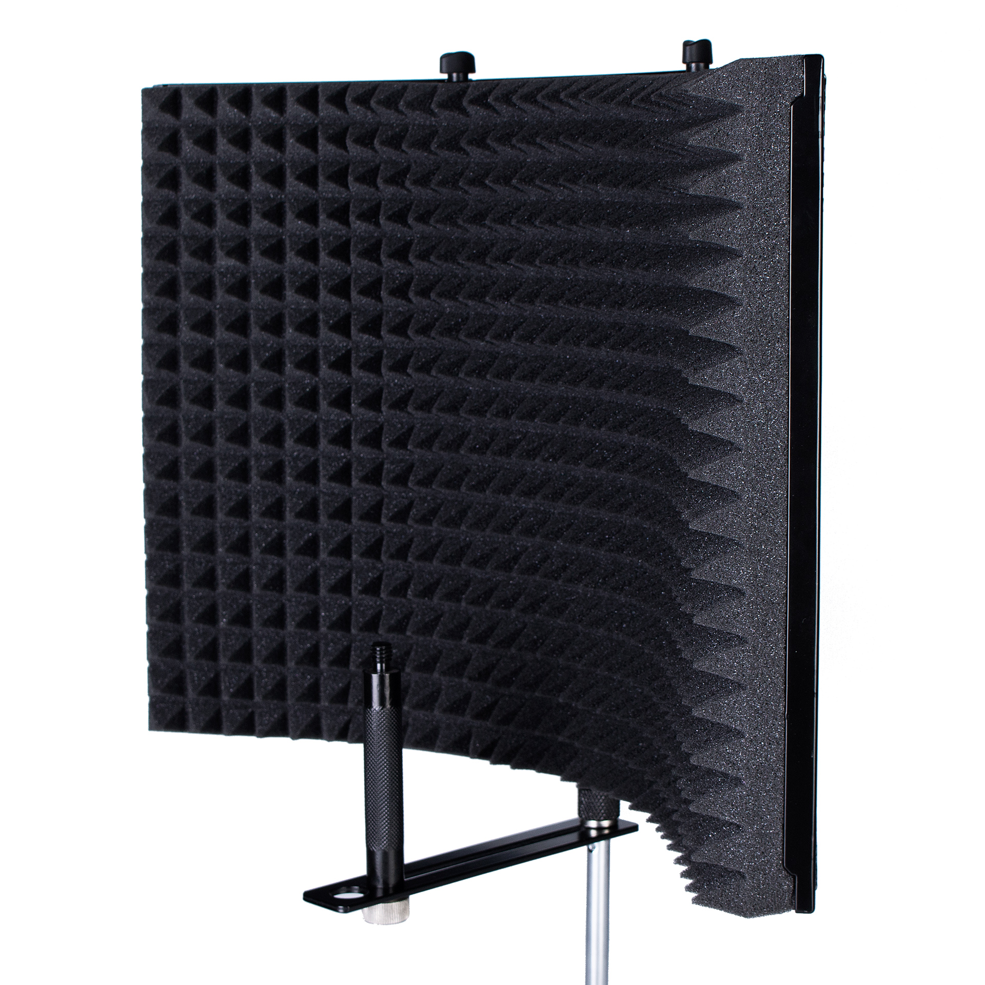 iCAN Foldable Metal Microphone Screen, Aluminum Frame, Black-MA303(Open Box)