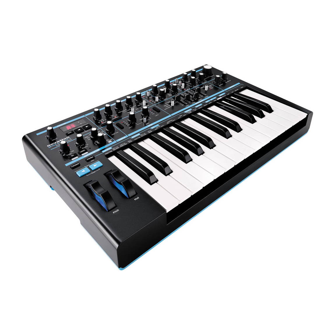 NOVATION Bass Station II Monophonic Analog Synthesizer | 25 Keys with Aftertouch | 2 Oscillators & Sub-Octave Oscillator | 5-Pi