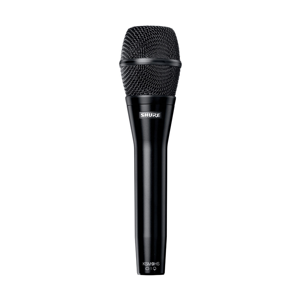Microphone vocal à main SHURE KSM9HS à double diaphragme et à motifs multiples (noir)