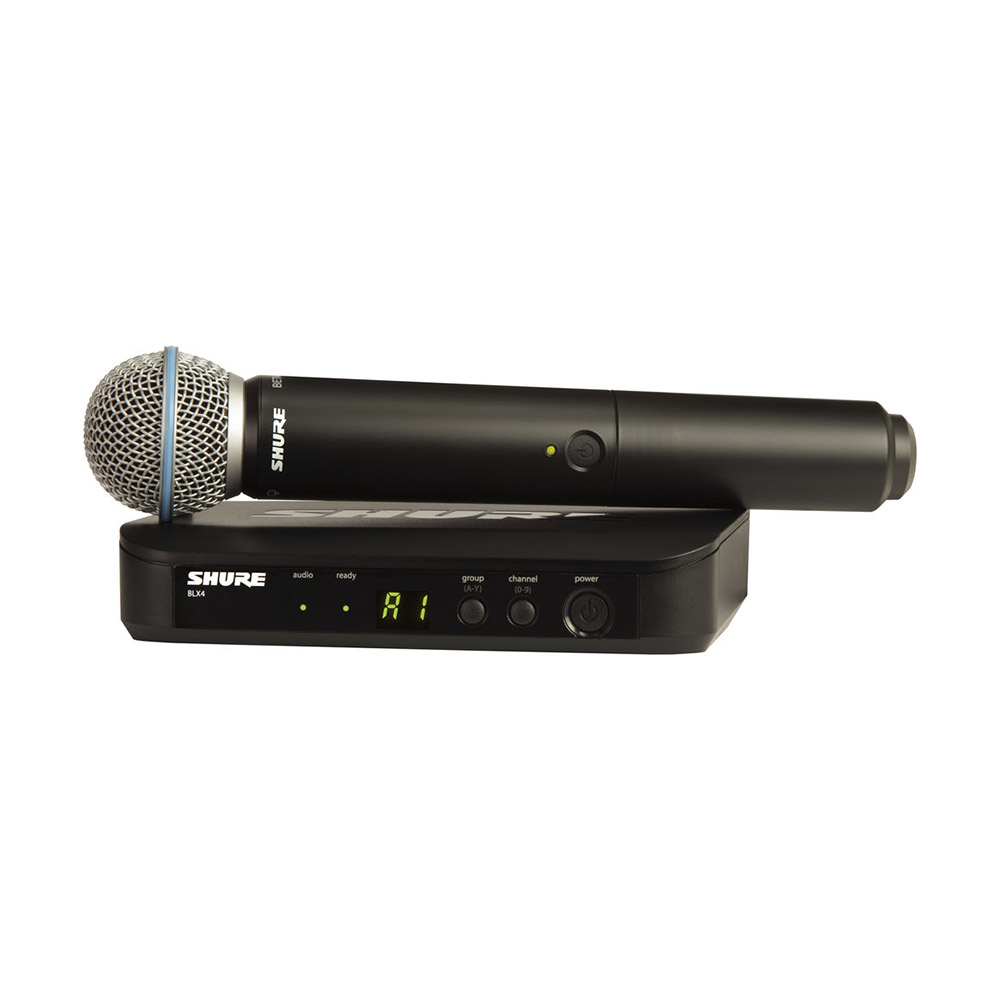 Système sans fil de main SHURE BLX24 avec microphone Beta 58A (H10)