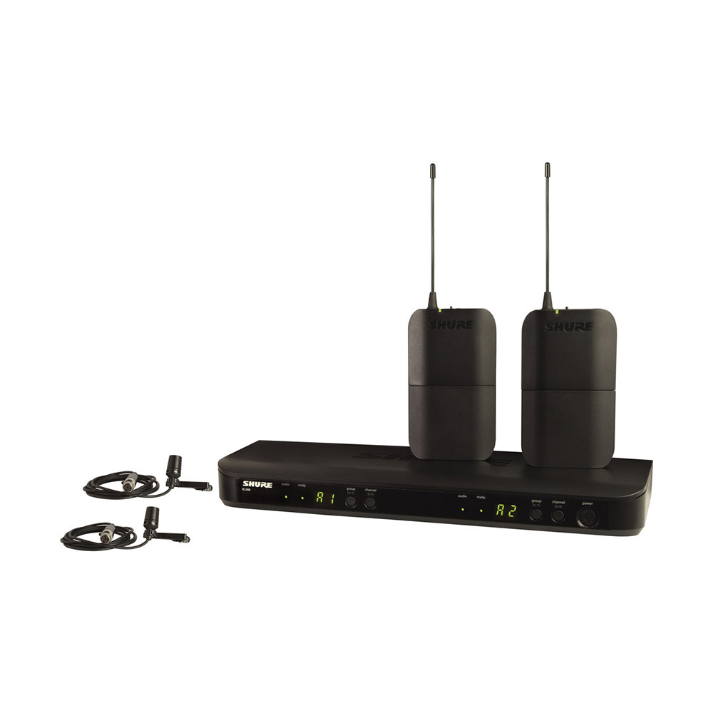 Système de micros sans fil à double canal et double lavalier SHURE BLX188/CVL