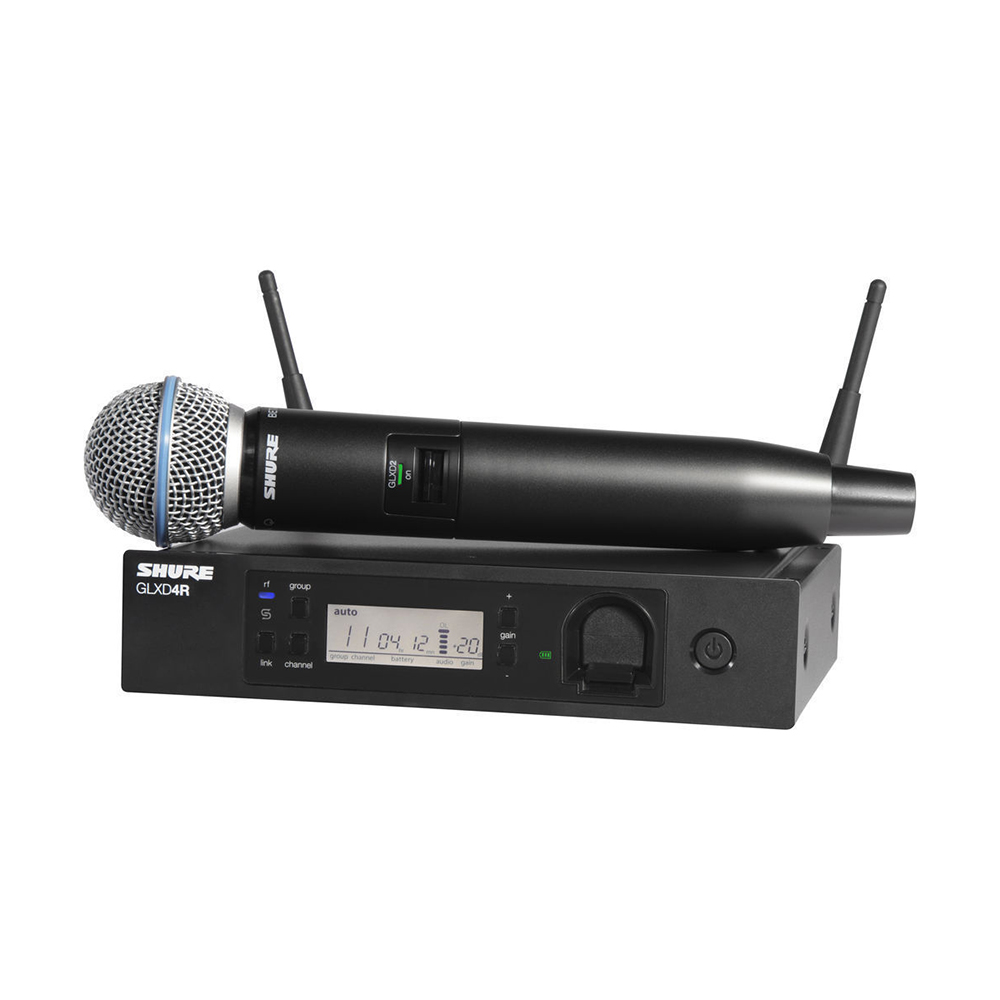 Système sans fil à main SHURE GLXD24R/B87A avec microphone Beta 87A (Bande Z2 : 2400 - 2483,5 MHz)