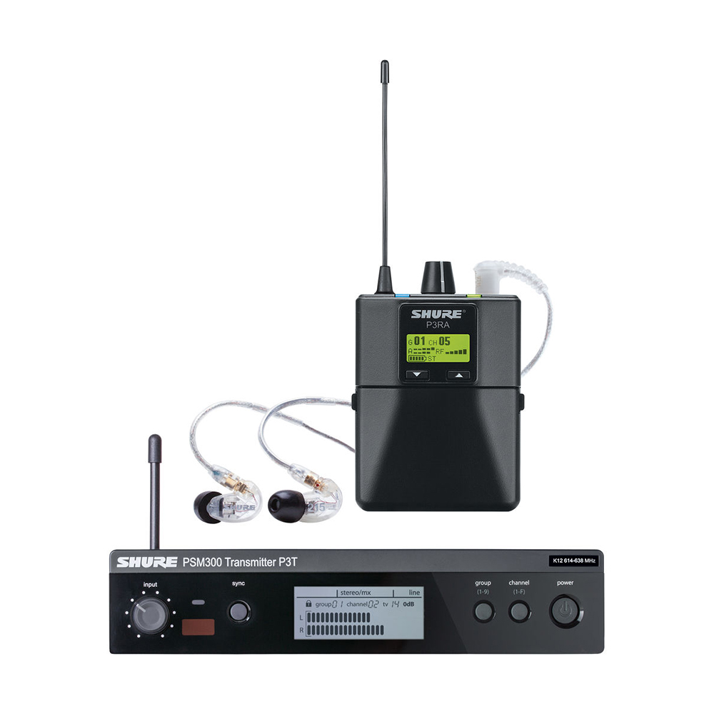 Système de moniteur personnel stéréo SHURE PSM 300 avec IEM (J13)