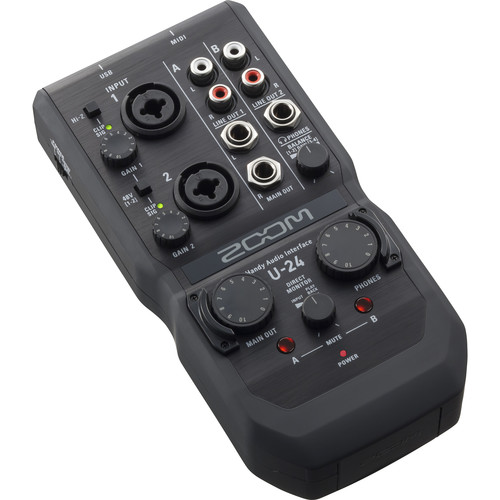 ZOOM (U-24) - Interface audio portative - Enregistrement avec microphone, instrument et autres - Tient dans la paume de votr...