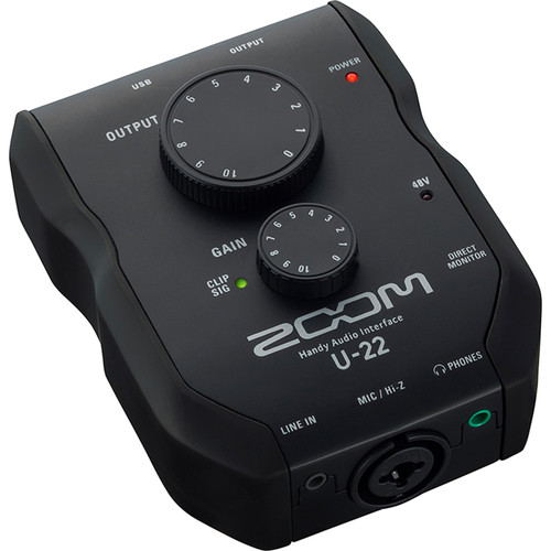 ZOOM (U-22) - Interface d'enregistrement mobile de performance - 2 Entrées / 2 Sorties - Préamplificateur de microphone uniq...