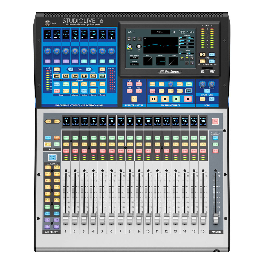 élangeur numérique PRESONUS StudioLive 16 série III - Console/enregistreur numérique à 16 canau