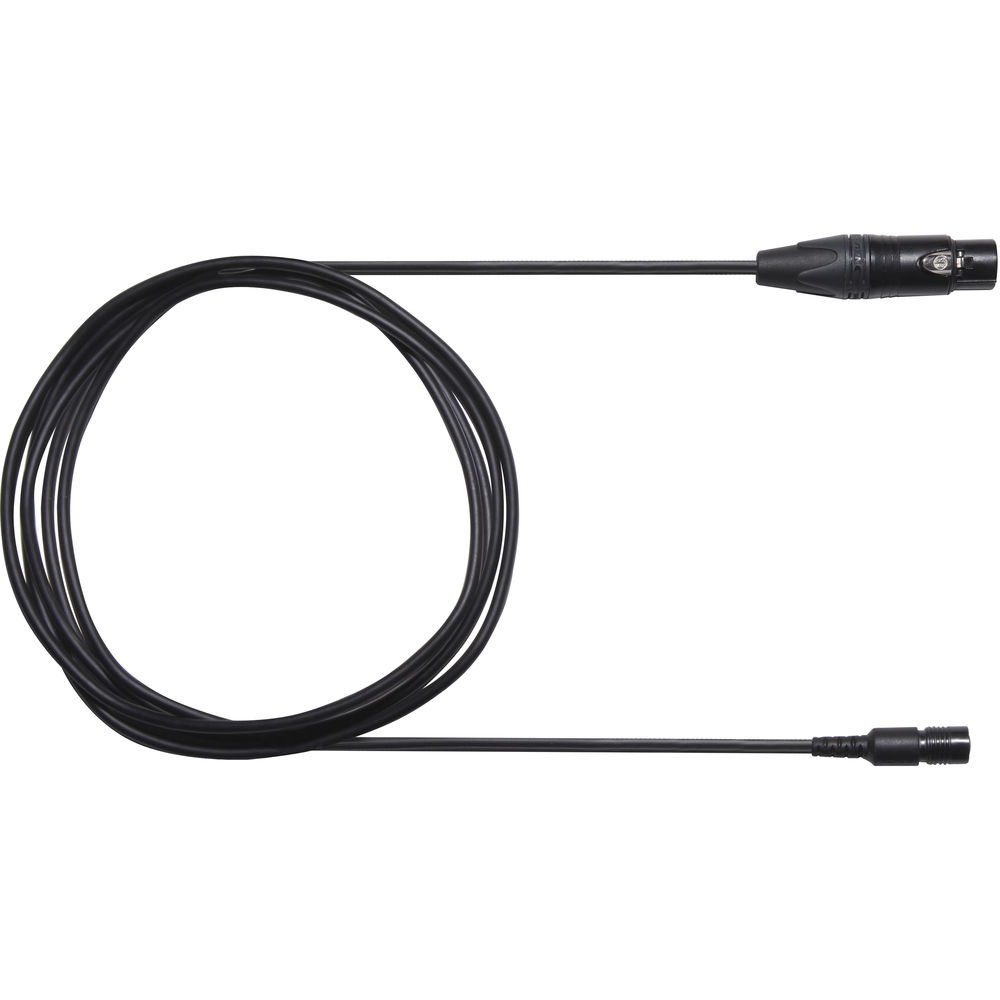 Câble SHURE droit femelle XLR à 4 broches pour casque de diffusion BRH50M/440M/441M (7,5^)