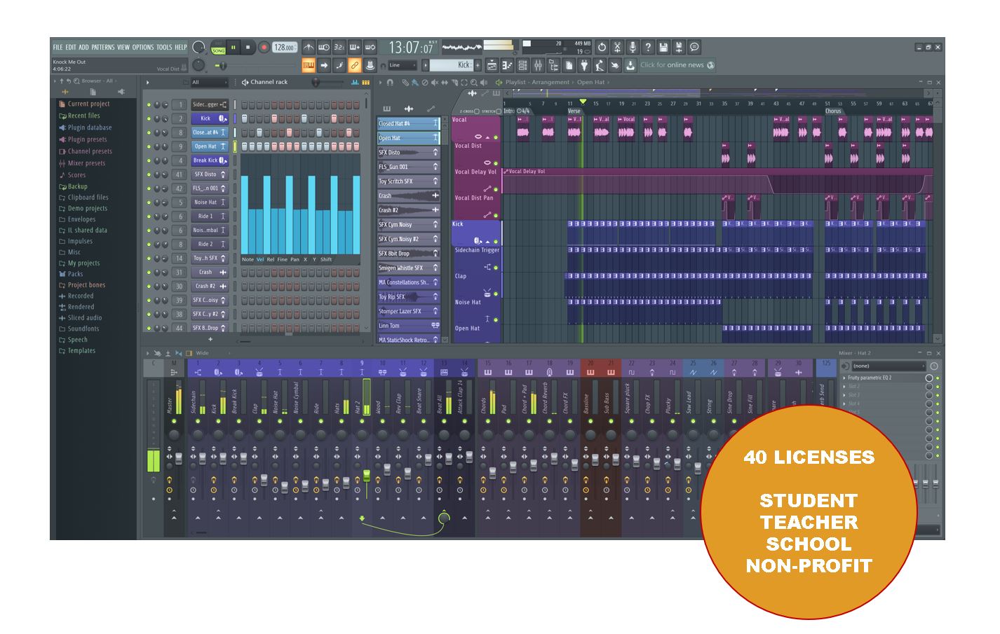 IMAGE LINE FL Studio Signature Bundle Licence d'équipe 40 utilisateurs Éducatif