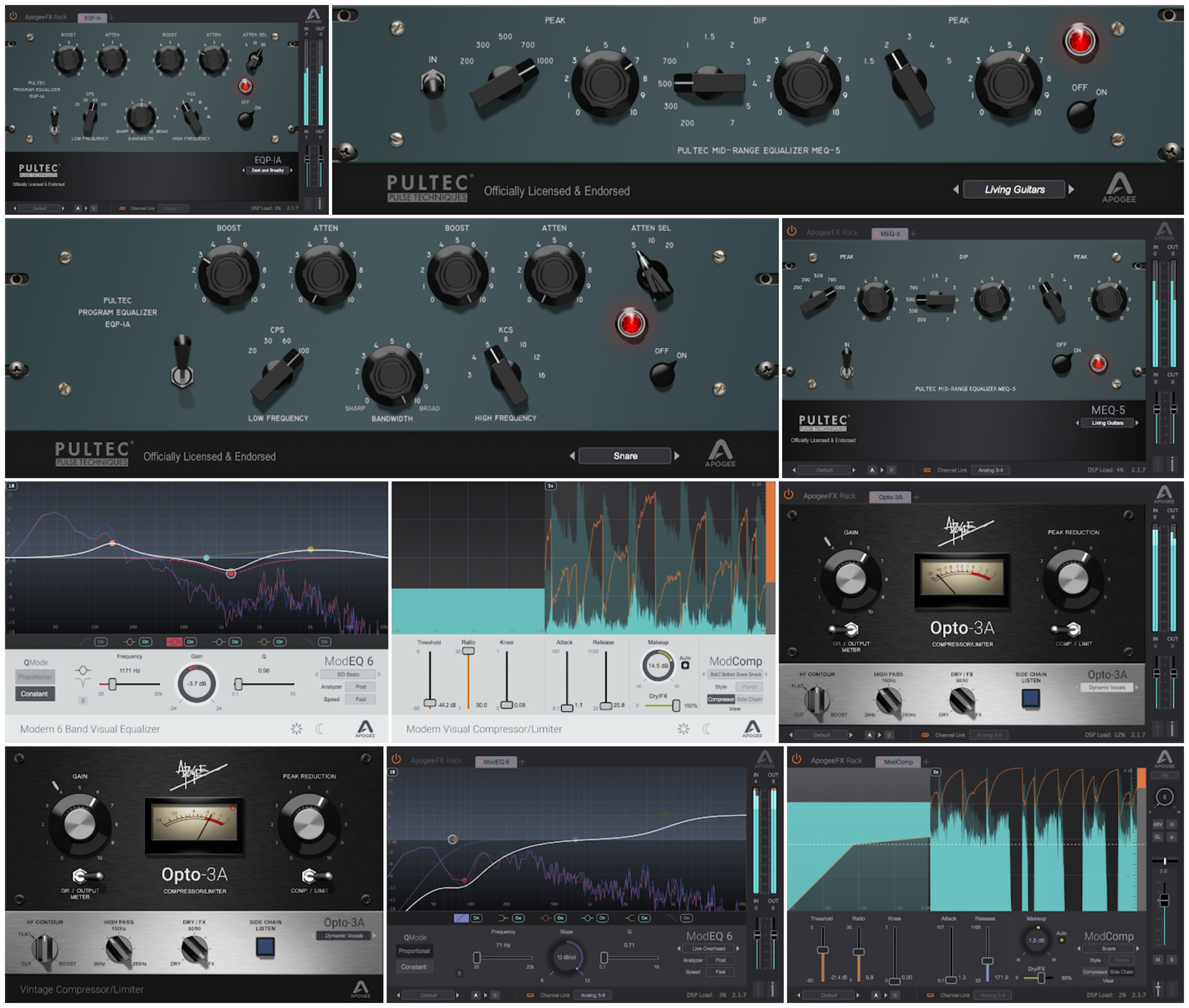 APOGEE FX Plugins Complete bundle, All Apogee FX and FX rack plugins​ (Digital Download Only)