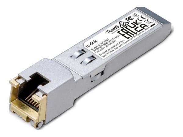 TP-Link OMADA 10GBASE-T RJ45 SFP+ MODULE SPEC: 10GBPS RJ45 COPPER TRANSCEIVER, PLUG AND PLAY WITH SFP+ SLOT, SUPPORT DDM (TEMPE