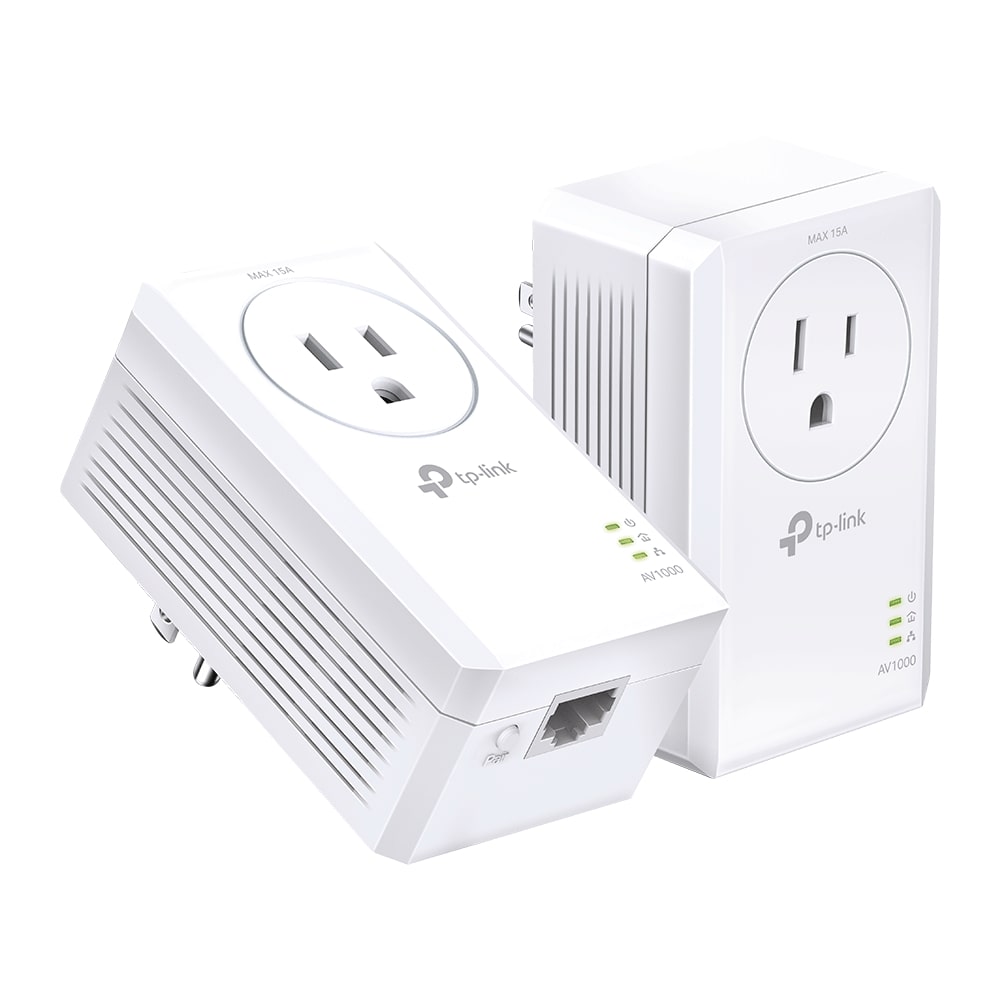TP-Link (TL-PA7017P KIT) AV1000 Gigabit Passthrough Powerline Starter Kit. Home Plug AV2 Standard. Up to 1000 Mbps data transfe