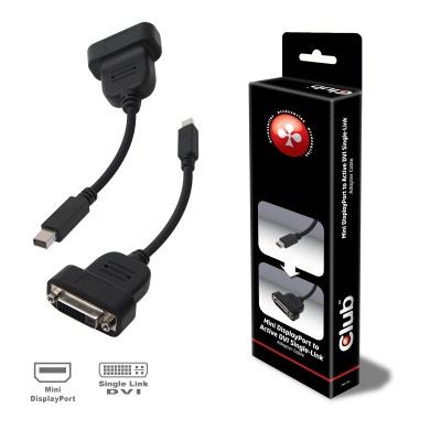 Club 3D Mini DisplayPort to DVI-D Single Link Adapter (CAC-1152)