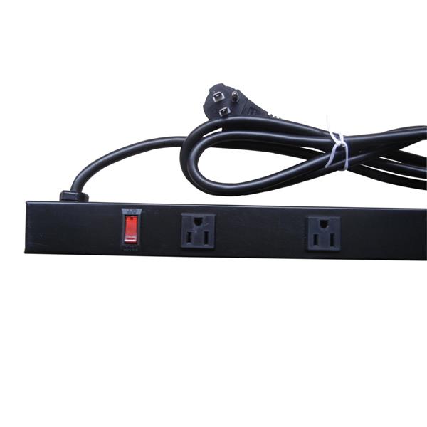 iCAN 12 Outlets Widely Spaced Metal Power Strip with 6ft Cord(Open Box)