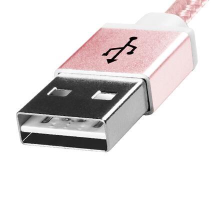 ADATA Woven Metallic Braided Micro USB Cable, Rose Gold(Open Box)