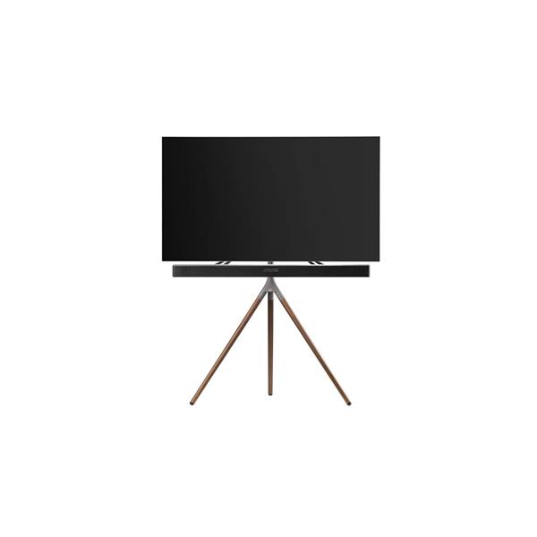 ONE FOR ALL WM7471 Universal TV Stand & Soundbar Tripod - Walnut