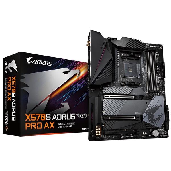 GIGABYTE X570S AORUS PRO AX Socket AM4 AMD X570 DDR4 Wi-Fi 6(Open Box)