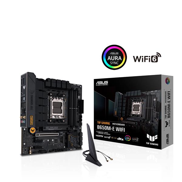 ASUS TUF GAMING B650M-E WIFI AMD AM5 B650 micro-ATX (mATX) motherboard(Open Box)