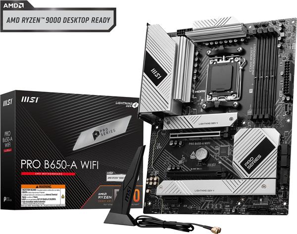 MSI PRO B650-A WIFI, AMD B650 ATX AM5 Motherboard