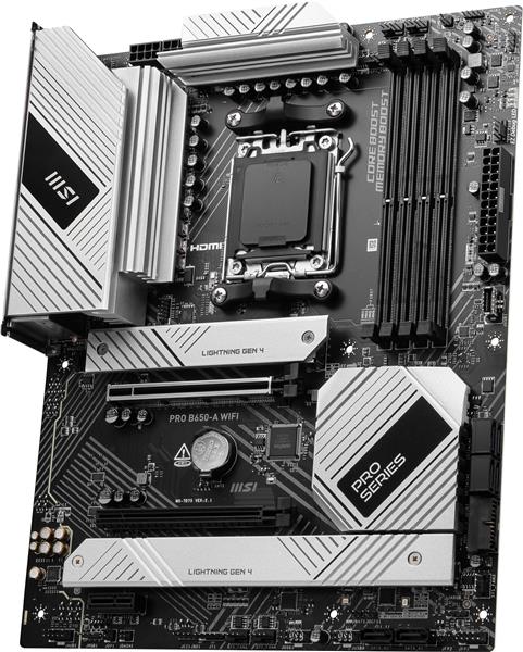 MSI PRO B650-A WIFI, AMD B650 ATX AM5 Motherboard