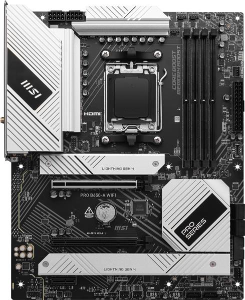 MSI PRO B650-A WIFI, AMD B650 ATX AM5 Motherboard