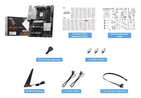 MSI PRO X870-P WIFI, AMD B870 ATX AM5 Motherboard