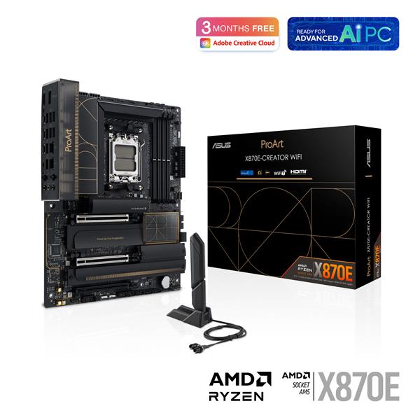 ASUS ProArt X870E-CREATOR WIFI AMD AM5 X870E ATX Motherboard(Open Box)