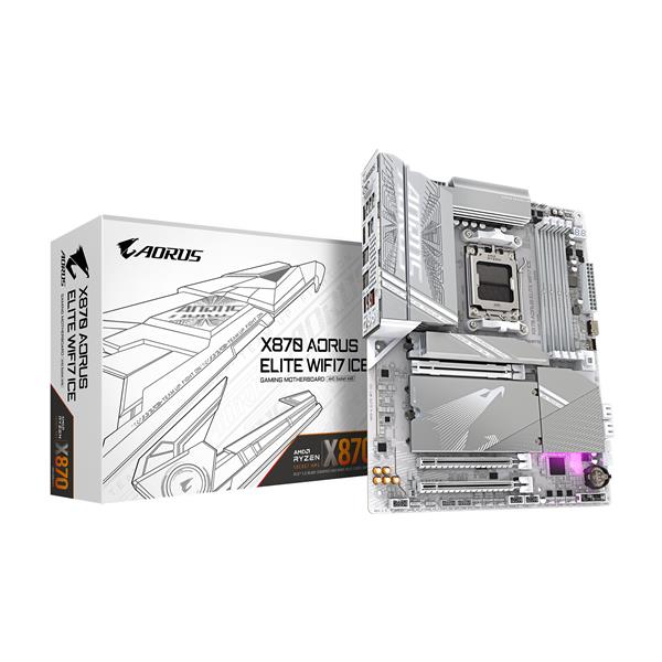 GIGABYTE X870 AORUS ELITE WIFI7 ICE AM5 LGA 1718, ATX, DDR5, 4x M.2