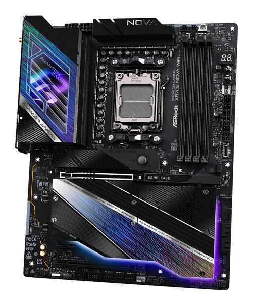 ASROCK X870E Nova WiFi Ryzen Socket AM5 DDR5 DIMMs ATX Motherboard