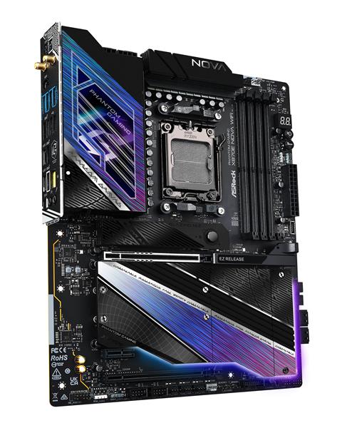 ASROCK X870E Nova WiFi Ryzen Socket AM5 DDR5 DIMMs ATX Motherboard