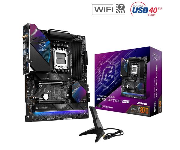 ASROCK X870 Riptide WiFi AMD Ryzen Socket AM5 DDR5 ATX Motherboard