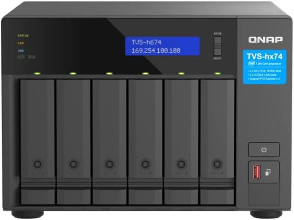 QNAP TVS-h674-i5-32G-US 6 Bay High-Speed Desktop NAS (Diskless)