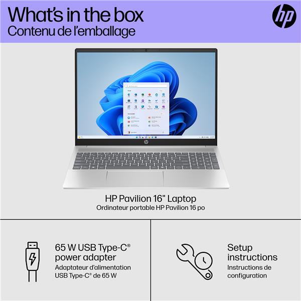 HP Pavilion Laptop 16" OLED Intel Ultra 5 125U 16GB 512GB WIN11H(Open Box)