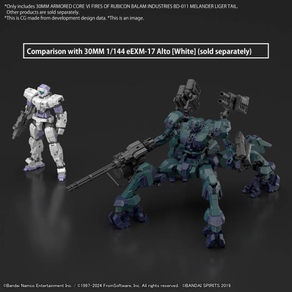 BANDAI 30MM Armored Core VI Balam Industries BD-011 Melander Liger Tai