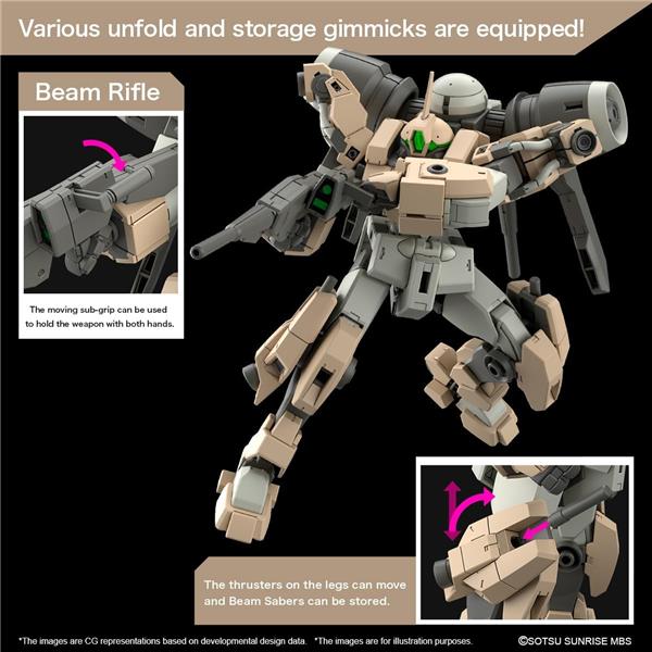 BANDAI Hobby HG #23 1/144 Demi Barding "Gundam: The Witch from Mercury" Model Kit