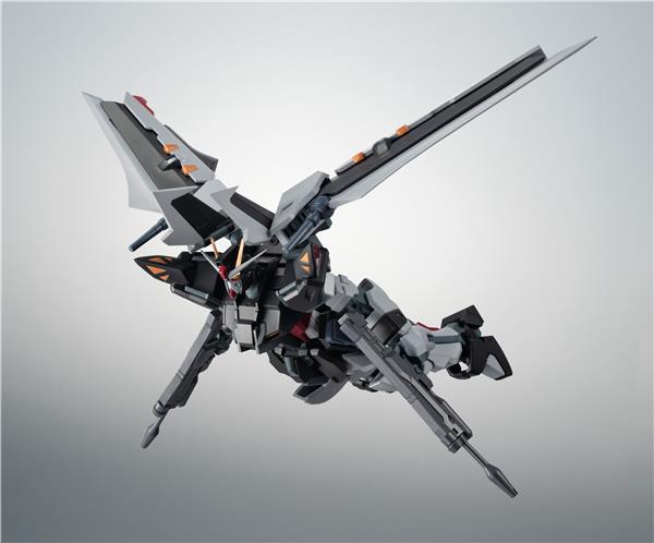 BANDAI Tamashii Robot Spirits GAT-X105E+AQM/E-X09S Strike Noir Gundam Ver. A.N.I.M.E. "Gundam SEED Stargazer" Action Figure