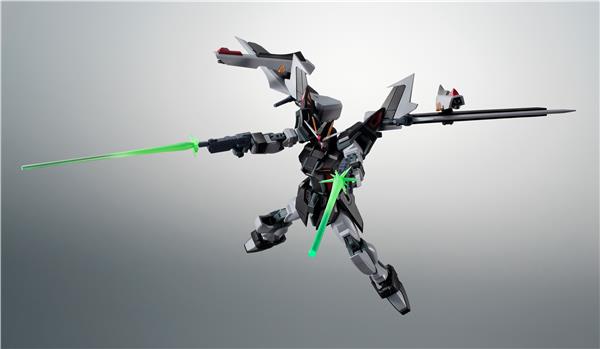 BANDAI Tamashii Robot Spirits GAT-X105E+AQM/E-X09S Strike Noir Gundam Ver. A.N.I.M.E. "Gundam SEED Stargazer" Action Figure