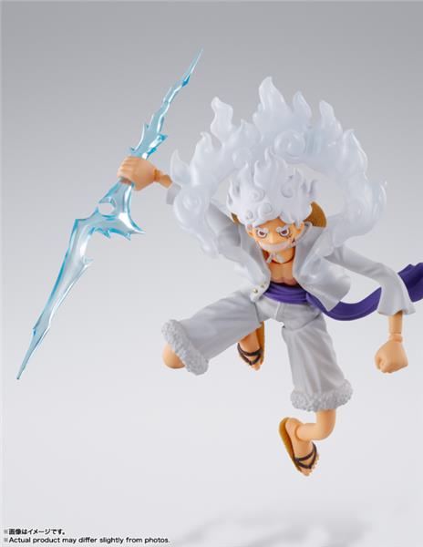 BANDAI Tamashii S.H.Figuarts Monkey.D. Luffy Gear 5 "One Piece" Action Figure (SHF Figuarts)