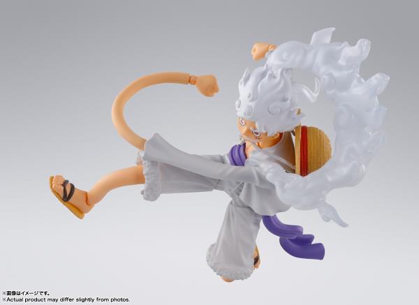 BANDAI Tamashii S.H.Figuarts Monkey.D. Luffy Gear 5 "One Piece" Action Figure (SHF Figuarts)