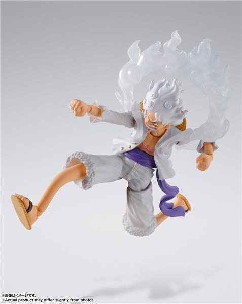 BANDAI Tamashii S.H.Figuarts Monkey.D. Luffy Gear 5 "One Piece" Action Figure (SHF Figuarts)