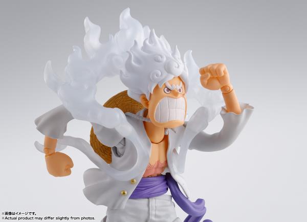 BANDAI Tamashii S.H.Figuarts Monkey.D. Luffy Gear 5 "One Piece" Action Figure (SHF Figuarts)