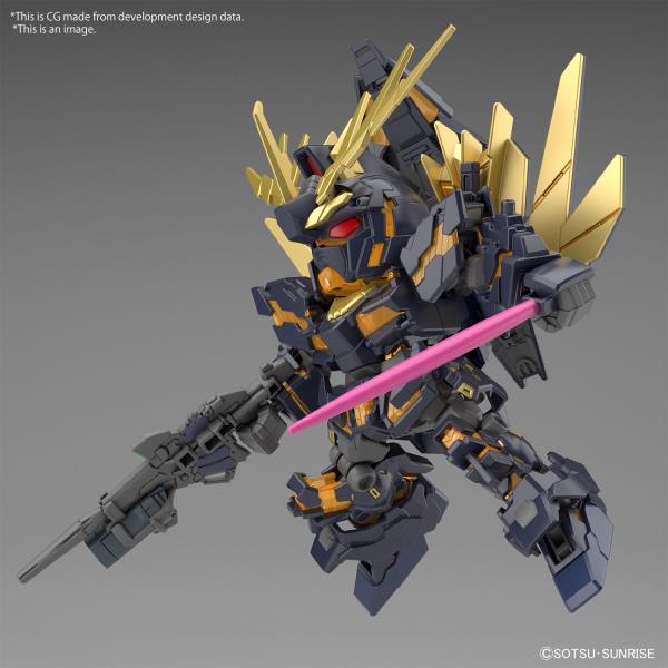 BANDAI SD Cross Silhouette Unicorn Gundam 02 Banshee Destroy Mode & Banshee Norn Parts Set "Gundam UC" Model kit